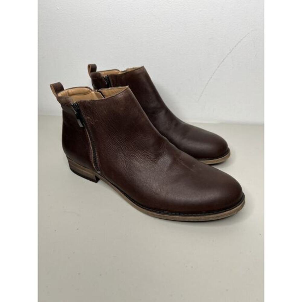Franco Sarto Keegan Boot Brown Leather Bootie Women’s Size 10 - Picture 1 of 8